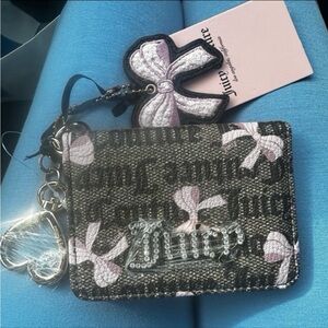 Juicy Couture Brown and Pink Bow Wallet